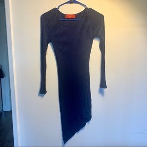 Asymmetrical midi dress